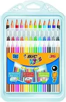 Bic Kid Couler flomasteriai, PlastiDecor kreidelės ir Evolution spalvoti pieštukai
