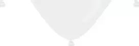 GMR Balti balionai širdelės - 29 cm - 50 vnt. universali