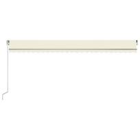 Rankiniu būdu ištraukiama markizė su led vidaXL, 600x300 cm, ruda