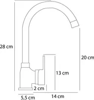 Virtuvinis Maišytuvas - PYRAMIS 090918501 Juodas Su Ištraukiamu Termostatu