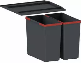 Šiukšliadėžė FRANKE, Easy Sort, 45-2, 2x14.5L
