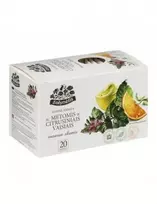 Arbata ŽOLYNĖLIS, su mėtomis ir citrusiniais vaisiais, 20 x 2,5 g