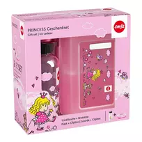 Emsa Kids vandens butelis 0,4l + pietų dėžutė princesė 518137 rinkinys