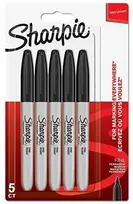 Markery Sharpie Fine Juodas (blister 5szt.) - 1986051