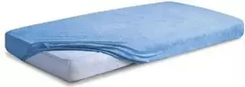 MATEX kilpinė paklodė PREMIUM su elastine juostele 60x120 [TB0025_24] mėlyna