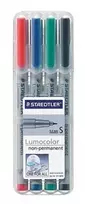 Staedtler sauso trynimo žymeklis LUMOCOLOR 311S, 4 vnt. pakuotėje (STA003)