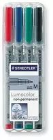 Staedtler LUMOKOLUMAS Flamaster saul-wall OHP M, 4 spalvos dėžutėje (STA018)