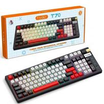 Belaidė mechaninė žaidimų klaviatūra su RGB apšvietimu ir trijų režimų jungtimi T70
