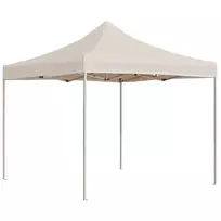 Išskleidžiama proginė palapinė, kreminė, 2x2m, aliuminis