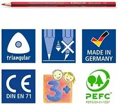 Spalvoti pieštukai STAEDTLER NORIS 12 spalvų