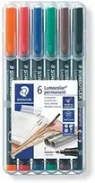Staedtler STAEDTLER Folienstift Limocolor F perm 6St