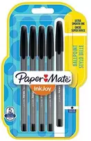 Papermate Tušinukų rinkinys Paper Mate InkJoy 100ST 0,7MM Juoda 5 vnt. - 1956729