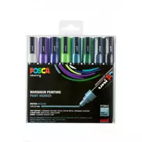 Posca - PC5M - Vidutinio galiuko rašiklis - Šaltos spalvos, 8 vnt
