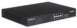 Šakotuvas EDIMAX 12 Port Gigabit PoE Switch 2 RJ45/2 SFP Combo Jungtys
