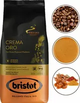 Bristot Crema Oro 500g nesmulkintų kavos pupelių