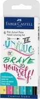 Faber-Castell - India ink Pitt Artist Pen Hand Lettering Set pastel (267116)