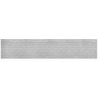Walldone 3D PVC sienų plokštė Baltos plytelės - švarus modernus sienų dizainas (966 x 484 mm), 5 vnt. rinkinys