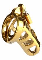 Mr. Steel Mr. Steel Chastity Cage Gold - Secure Stainless Steel System, Adjustable