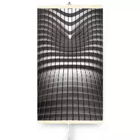 Infraraudonųjų spindulių Šildytuvas - lankstus šildymo skydelis 430W TRIO pattern 7, abstraktus, išmatavimai 100x57cm su reguliatoriumi