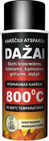 Karščiui atsparūs dažai HANSA 910, juoda, 400 ml