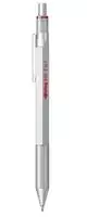 rotring 600 Multipen 3in1 sidabrinis Smulkaus švino rašiklis, rutulinis rašiklis mėlynas/raudonas