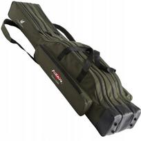 Mikado 12003G standus trijų skyrių meškerių dėklas, 160 cm, paminkštintas, žalias