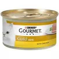 Purina Nestle Gourmet Gold – lašiša ir vištiena -85 g drėgno kačių ėdalo
