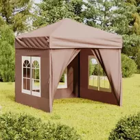 Proginė palapinė su šoninėmis sienomis, taupe, 2x2m