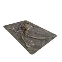 Dinozauro Fosilija 8mm Storas Vonios Kambario Kilimas, Virtuvės Kilimėlis., 31,49 * 47,24 colio 80 * 120 cm