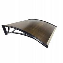 Stogelis virš durų Metal-gum, 120x80 cm, rudas/juodas
