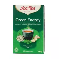 Žalioji prieskoninė arbata Žalias Energy, Yogi Tea, 17 pakelių
