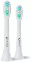 OROMED ORO-SONIC X PRO WHITE sonic dantų šepetėlio antgaliai, 2 vnt.