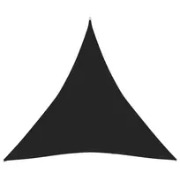 Uždanga nuo saulės, juodos spalvos, 3,6x3,6x3,6m, HDPE, 160g/m²