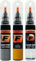 Firanto FORD EUROPE CERE5ZA - TANGERINE SCREAM/ELECTRIC GOLD Rinkinys: Dažų korektorius įbrėžimų taisymui + Rūdžių modifikatorius + Lakas 15 ml 2018)