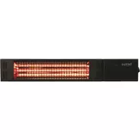 SUNRED | Šildytuvas | RDS-15W-B, Fortuna Wall | Infraraudonųjų spindulių | 1500 W | Juodas | IP55