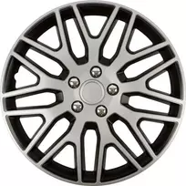 Versaco Ratų gaubtas 1 vnt. Dakar NC, juodas ir sidabrinis su chromuotais varžtais 14"