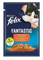 Purina Nestle Kačių Maistas - Felix Drėgnas Su Vištiena Ir Pomidorais 85 g
