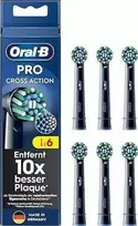 Oral-B Dantų šepetėlio galvutės, juodos ProCrossAction Clean Maximizer 6pc