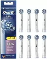 Oral-B Pro Jautrus Clean Replaceable Dantų šepetėlis Heads | Heads | Suaugusiems | Šepetėlių skaičius galvutės įeina 8 | Baltas