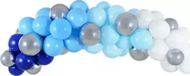 PartyDeco Mėlyna Balionų girlianda "Mėlyna" (60vnt, 200cm)