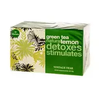 Vintage Teas Žalias Tea Lemon - 30 arbatos pakelių