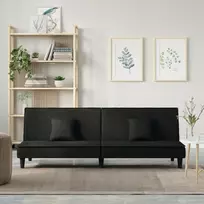 Sofa-lova, juodos spalvos, aksomas