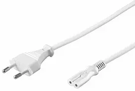 „PremiumCord“ 230 V maitinimo laidas į magnetofoną, 5 m, baltas