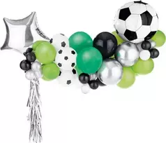 PartyDeco Balionų girlianda Futbolas, 150x126cm