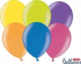 Party Deco Balionai stiprūs 30cm 100 vnt spalvoti