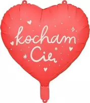 PartyDeco folijos balionas Heart I love you 45cm mix 10758