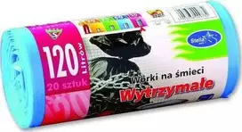 Stella Pack STELLA PACK Šiukšlių maišai patvarūs, mėlyna, 120 l, 20 vnt. ritinyje
