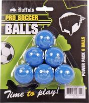 Stalo futbolo kamuoliukai Buffalo Pro, mėlyni, 6 vnt.