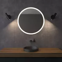 Mirrorsled Skaidrus veidrodis su LED priekiniu apšvietimu D800 (35mm) + mygtuku