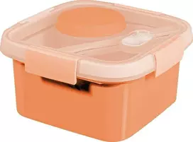 Keter CURVER MAISTO DĖŽUTĖ KVADRATINĖ SMART FRESH 1,1 L / PERSIKINĖ